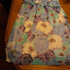 Tulle Strapless Sundress Size Large Vintage